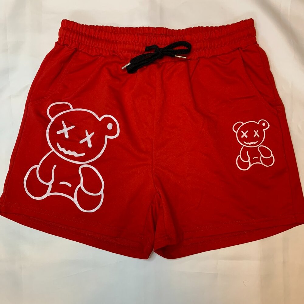 SHEIN Red Short With Design